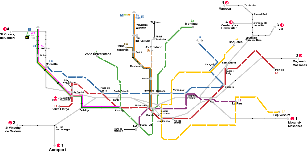 Renfe Train Map